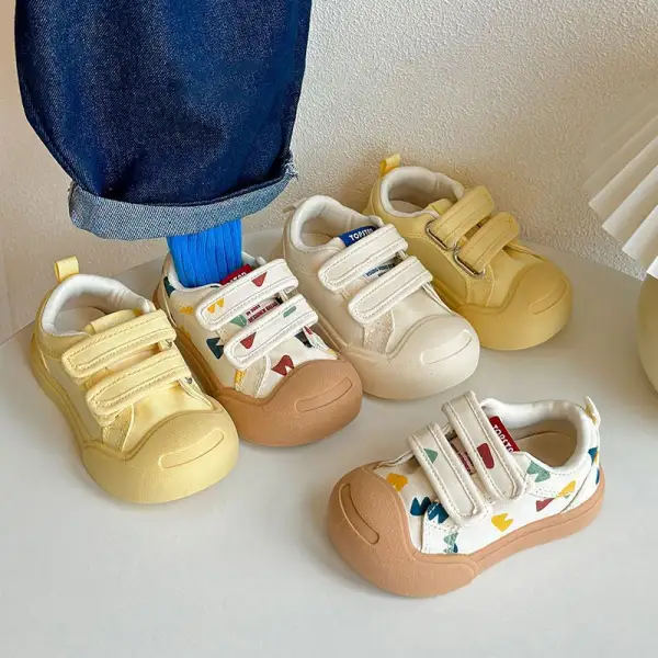 Kids Fashionable Velcro Canvas Shoes - Popopieshop.com 