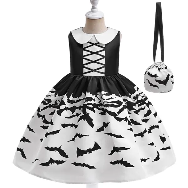 【2Y-10Y】2-Piece Girls Halloween Princess Dress With Bag - Popopieshop.com 