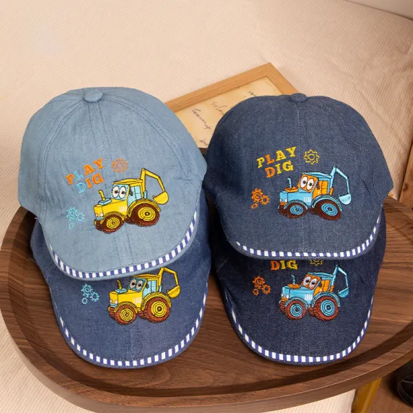 Baby Boy Digger Denim Hat (for 6-24 Months) - Popopieshop.com 