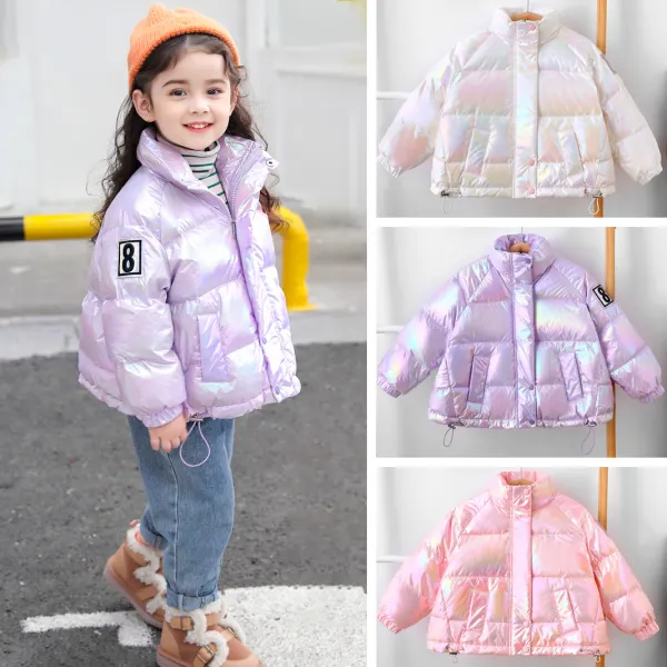 【18M-8Y】Girls Stylish Dazzling Cotton Coat - Popopieshop.com 