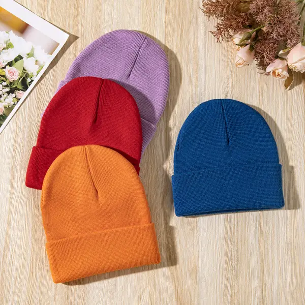 Unisex Kids Multicoloured Knit Hat - Popopieshop.com 