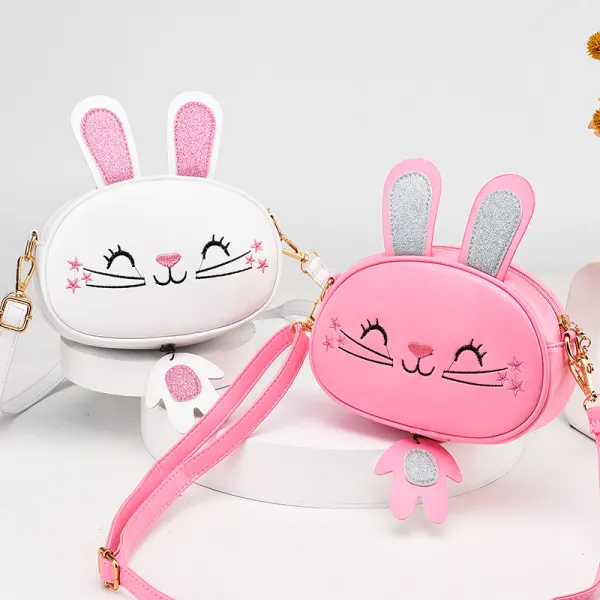 Girls Cute Star And Bunny Embroidery PU Bag - Popopieshop.com 