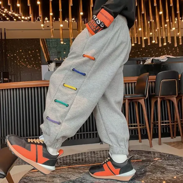 【3Y-15Y】Boys Casual Fashion Colorful Webbing Sweatpants - Popopieshop.com 