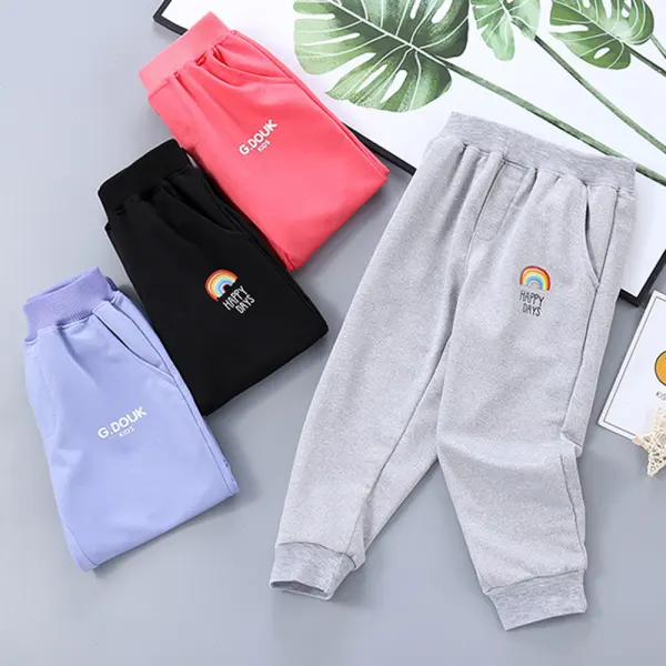 【12M-12Y】Unisex Casual Cotton Breathable Sweatpants - Popopieshop.com 