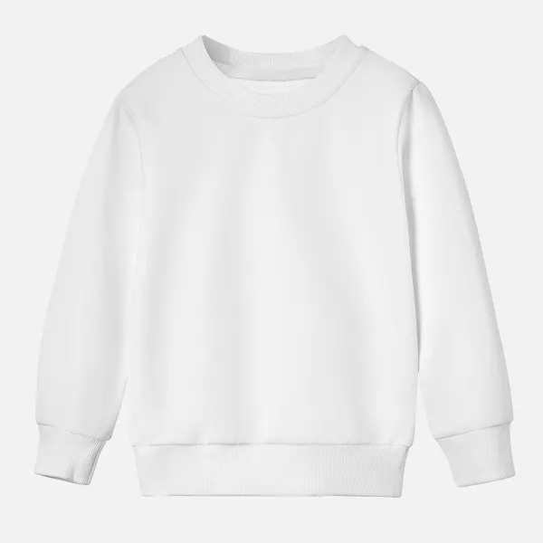 【12M-9Y】Personalized Girl Cotton Stain Resistant Petal Letters Print Long Sleeve Sweatshirt - Popopieshop.com 