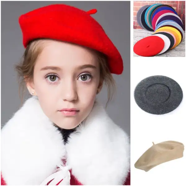 Girls Fashion Candy Multicolor Beret - Popopieshop.com 