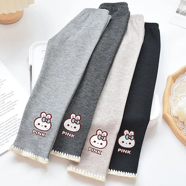 【18M-8Y】Girls Bunny Print Leggings - Popopieshop.com 