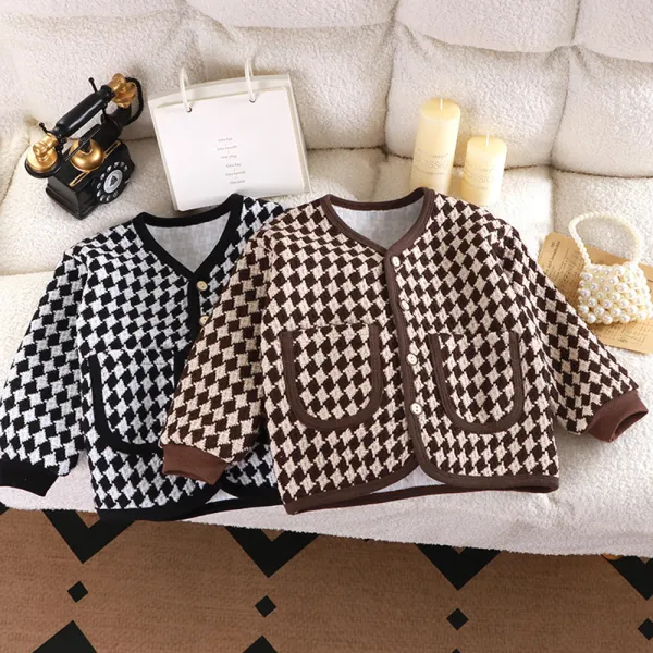 【18M-10Y】Boys Plaid Long Sleeve Jacket - Popopieshop.com 