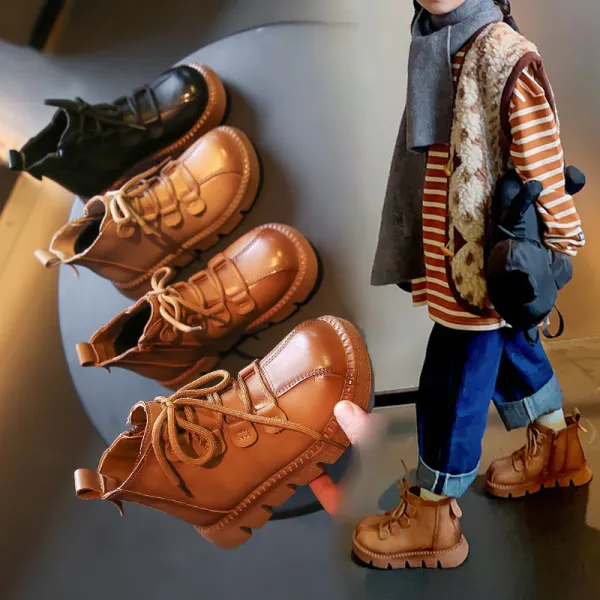 Boy Fashion Plus Velvet Keep Warm Thick-soled Martin Boots - Popopieshop.com 