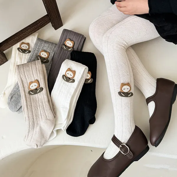 【6M-5Y】Girls Sweet High Elastic Breathable Multicolor Tights - Popopieshop.com 