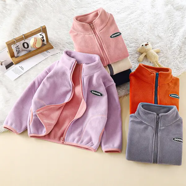 【18M-12Y】Unisex Kids Multicolor Flannel Long Sleeve Jacket - Popopieshop.com 