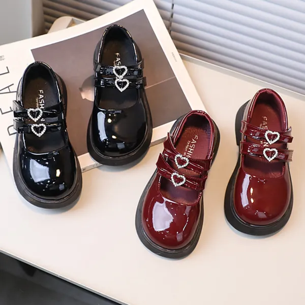 Girls Sweet Soft Bottom Patent Leather Princess Shoes - Popopieshop.com 