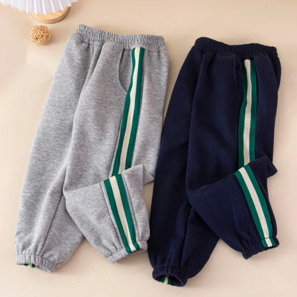 【3Y-12Y】Boys Casual Striped Design Comfortable Sweatpants - Popopieshop.com 