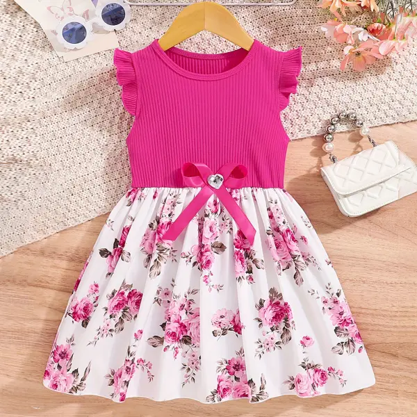 【2Y-8Y】Girls Floral Print Dress - Popopieshop.com 
