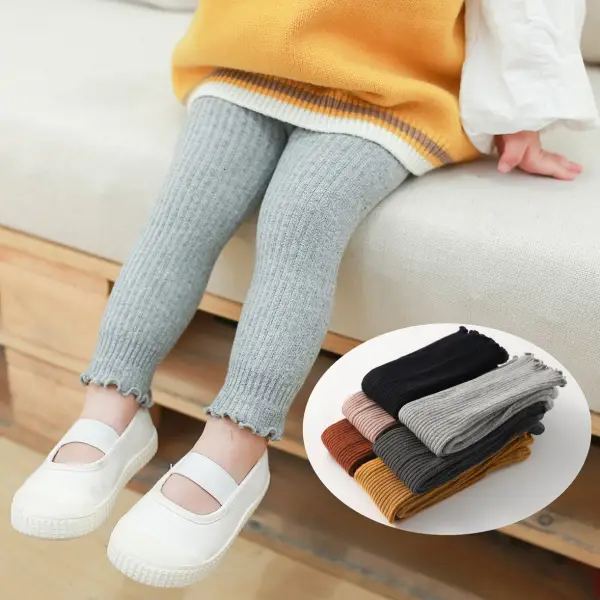 【6M-4Y】Girls Casual Cotton Multicolor Leggings - Popopieshop.com 