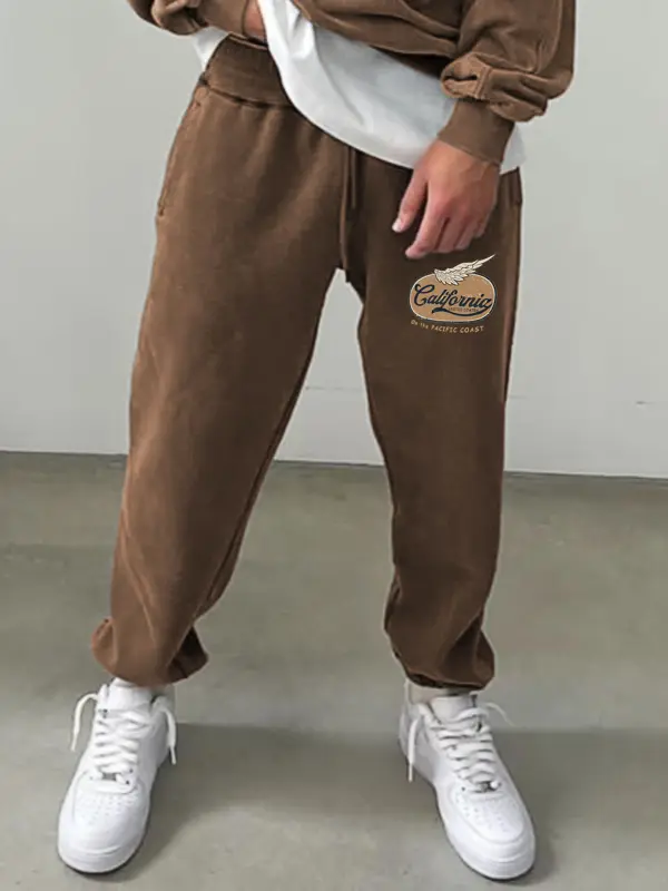 Retro Printed Men's Casual Pants - Sunshinetip.com 