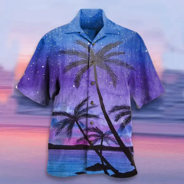 Men's Coconut Short Sleeve Beach Shirt - Kalesafe.com 