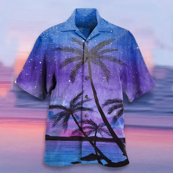 Men's Coconut Short Sleeve Beach Shirt - Honeylop.chimpone.com 