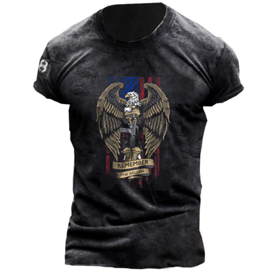 

Mens Retro Casual Short Sleeve T-Shirt