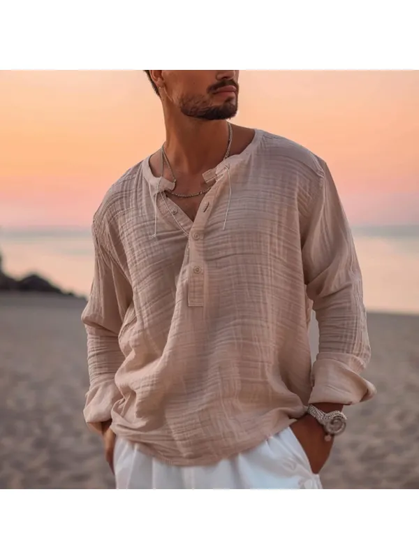 Men's Holiday Tulum Linen Shirt - Minicousa.com 