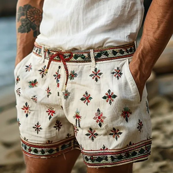 Vintage Washed Linen Shorts - Albionstyle.com 