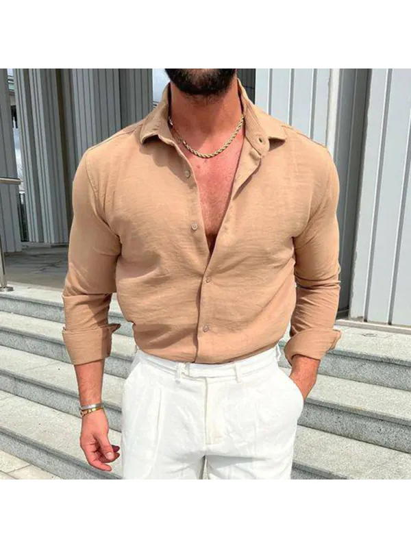 Linen Gentleman's Shirt - Ininrubyclub.com 