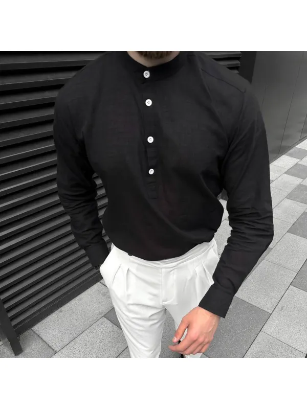 Linen Gentleman's Shirt - Ininrubyclub.com 
