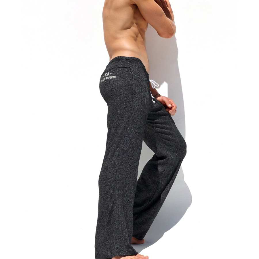 

Men's Casual Stretch Rib Knit Flare Pants Casual Wear