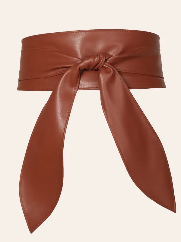 Women's Versatile Elegant Bow Ribbon Extra Long Belt - Sunshinenice.com 