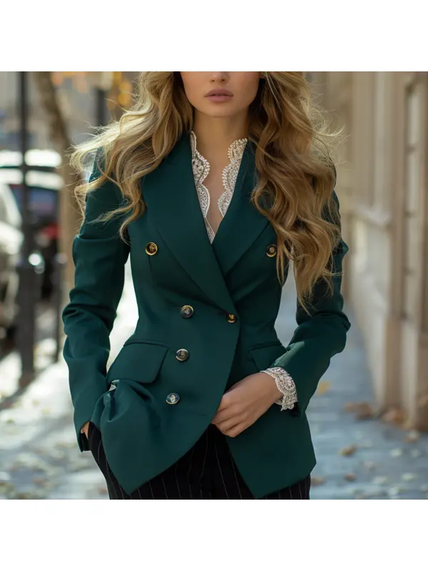 Fashionable And Elegant Women's Blazer Casual Short Jacket - Ootdmw.com 