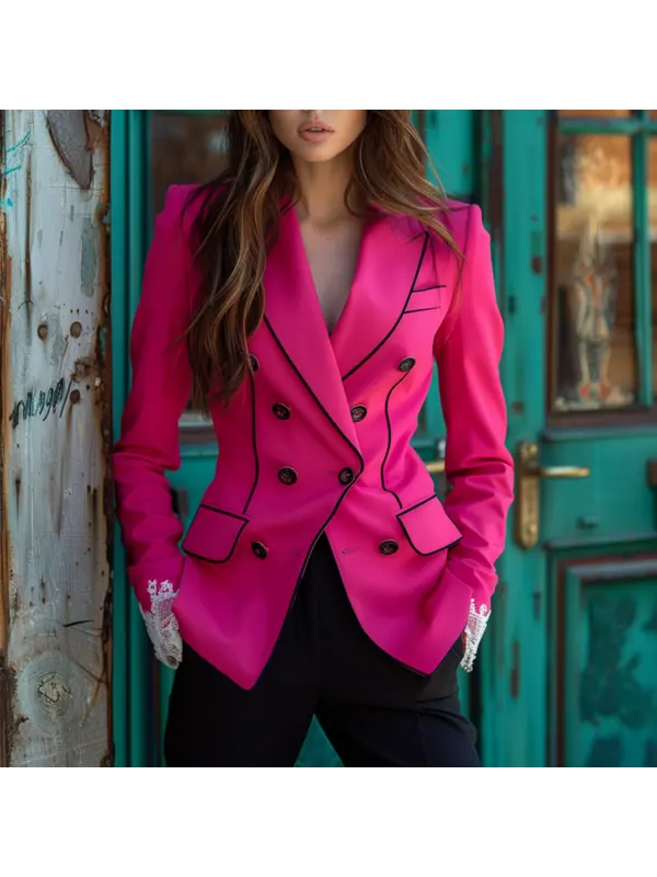 Fashionable And Elegant Women's Blazer Casual Short Jacket - Anrider.com 