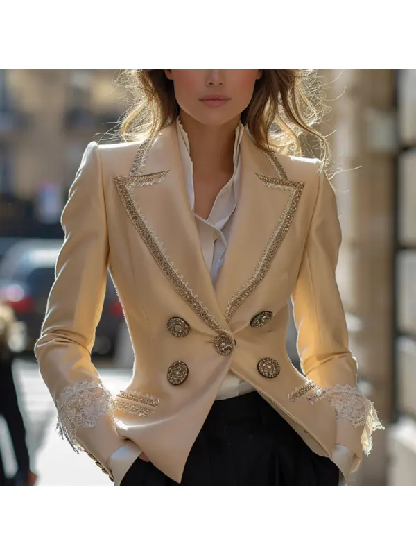 Fashionable And Elegant Women's Blazer Casual Short Jacket - Anrider.com 