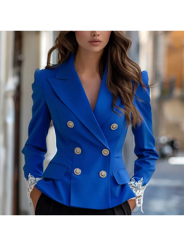 Fashionable And Elegant Women's Blazer Casual Short Jacket - Ootdmw.com 