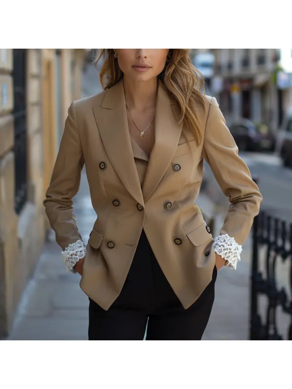 Fashionable And Elegant Women's Blazer Casual Short Jacket - Anrider.com 