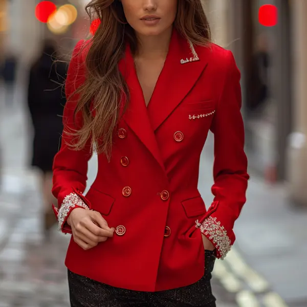 Fashionable And Elegant Women's Blazer Casual Jacket - Spiretime.com 