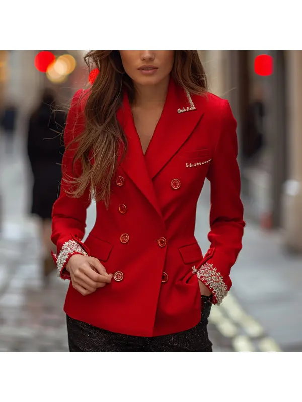 Fashionable And Elegant Women's Blazer Casual Jacket - Anrider.com 