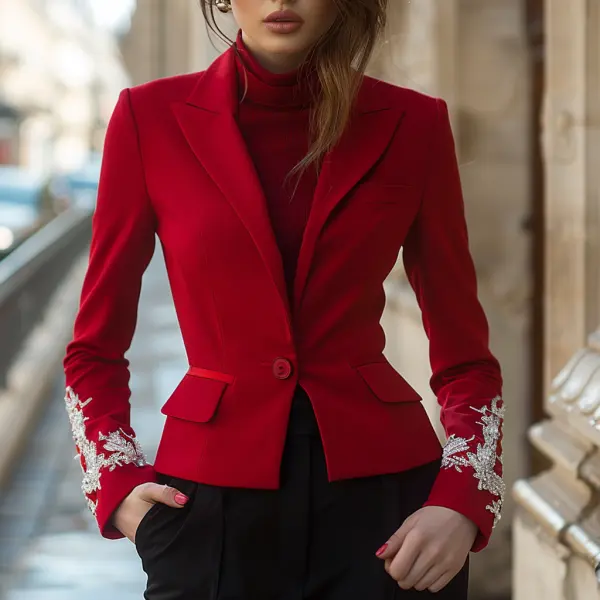 Fashionable And Elegant Women's Blazer Casual Short Jacket - Localziv.com 