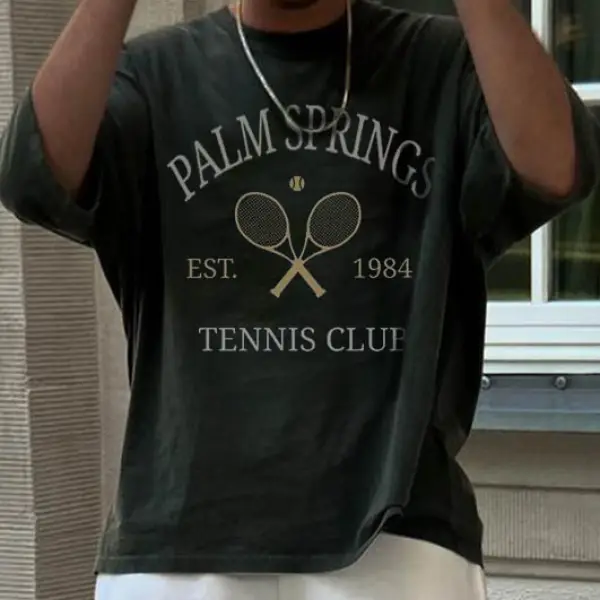 Men's Oversized Tennis Casual Sports T-Shirt - Keymimi.com 
