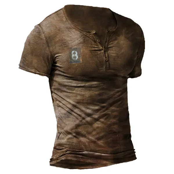 Fashion retro casual short-sleeved T-shirt - Fineesa.chimpone.com 