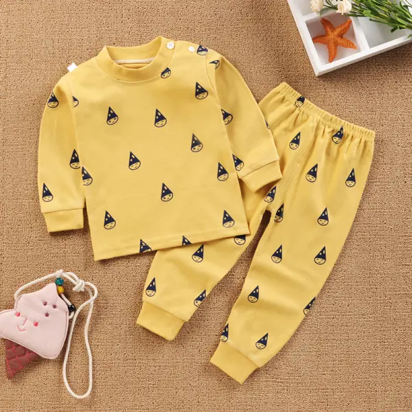【6M-9Y】Kids Two-piece Cotton Home Suit - Popopieshop.com 