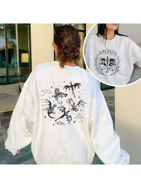 Vintage Double-Side Fourth Wing Sweater - Aptkoi.com 