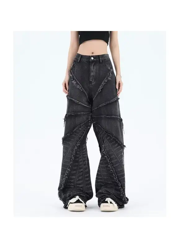 Full Length Vintage Harajuku Baggy Jeans - Miabrave.com 