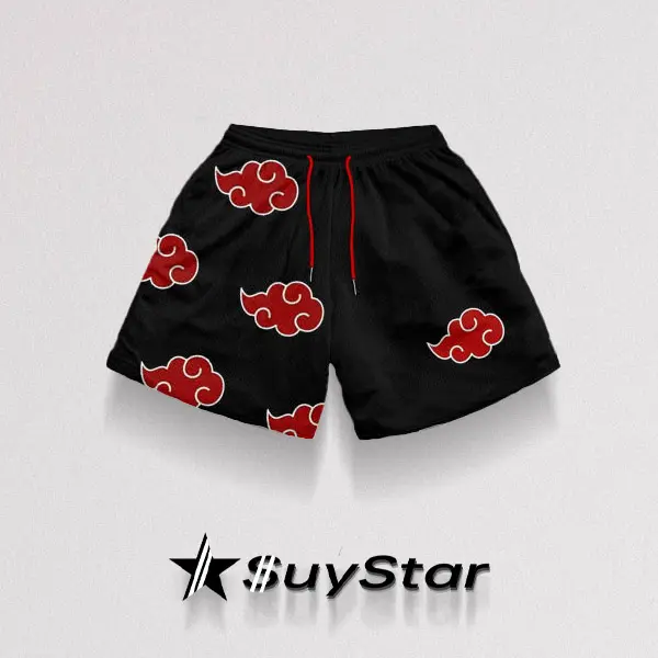 Men's Akatsuki Print Shorts - Suystarshop.com 
