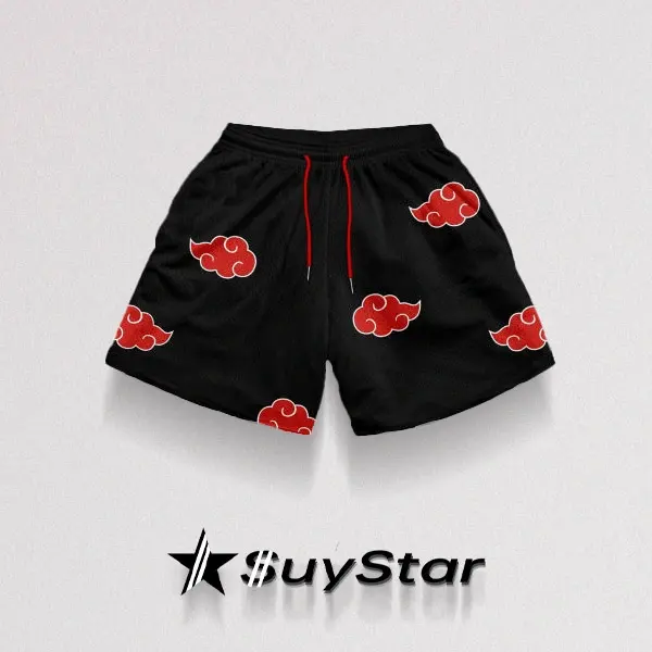 Men's Akatsuki Print Shorts - Suystarshop.com 