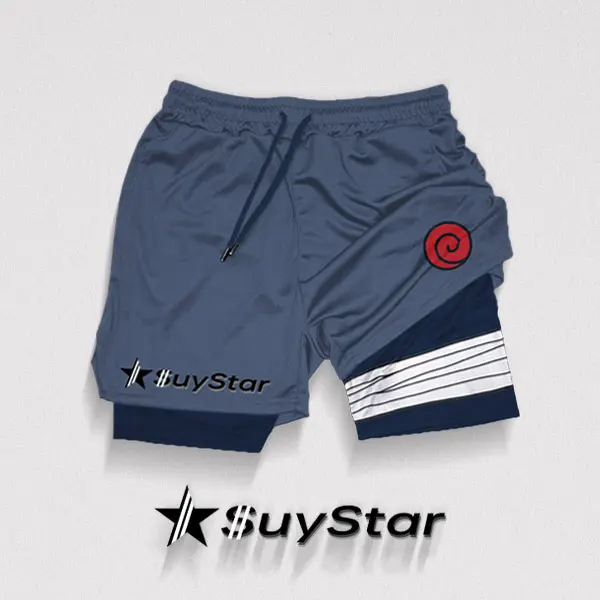 Ninja Inpo Drawstring Double Layer Shorts - Suystar.com 