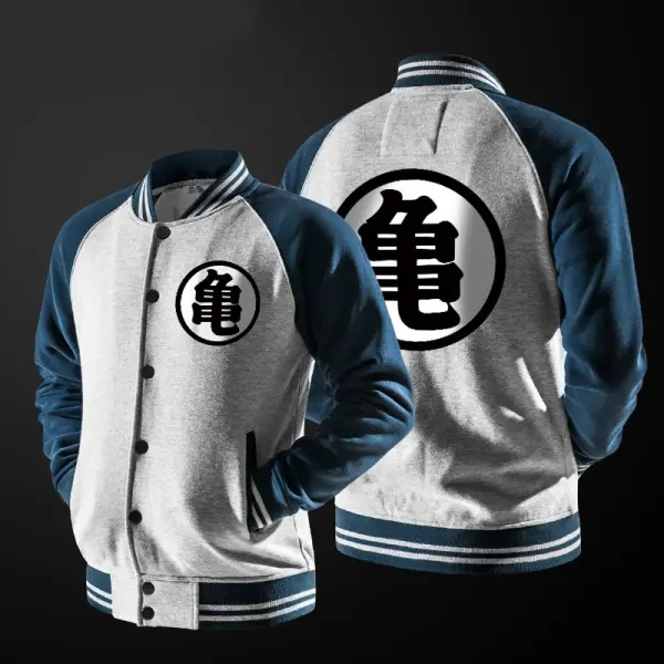Anime Print Sports Varsity Jacket - Suystarshop.com 