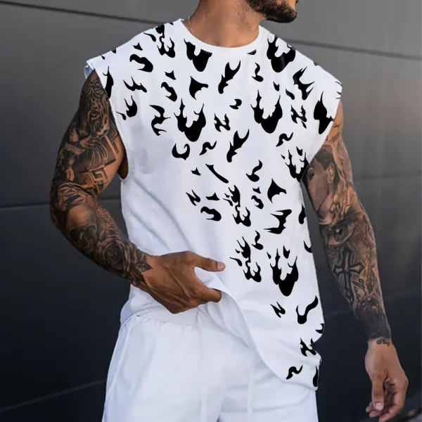 Men's Anime Print Casual Sports Vest - Craftshock.com 