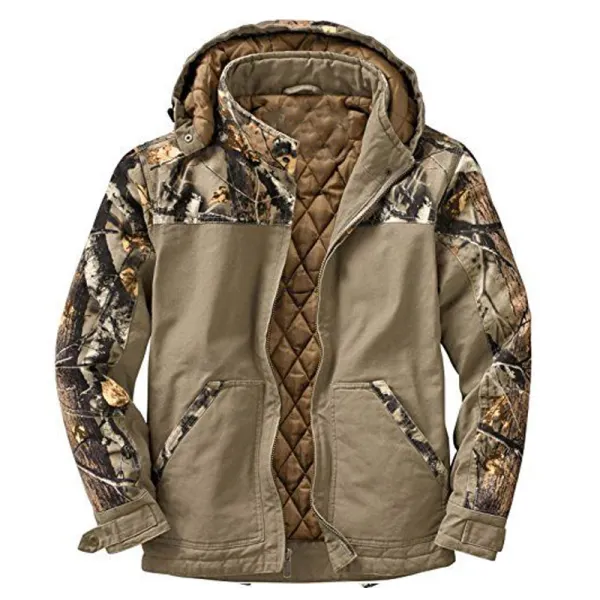 Mens Winter Camouflage Thick Casual Jacket - Anurvogel.com 