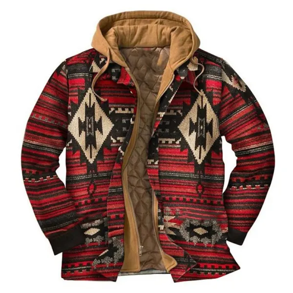 Herren Winter Karierte Dicke Freizeitjacke - Faciway.com 