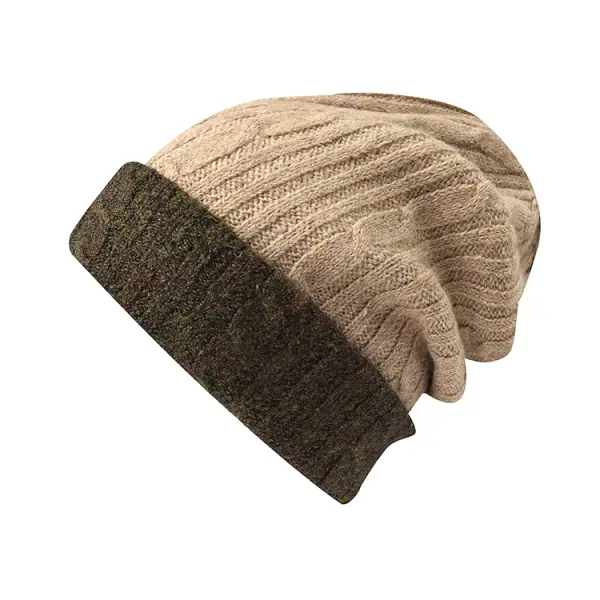 Men's Autumn And Winter Loose Pile Knitted Hat - Dozenlive.com 